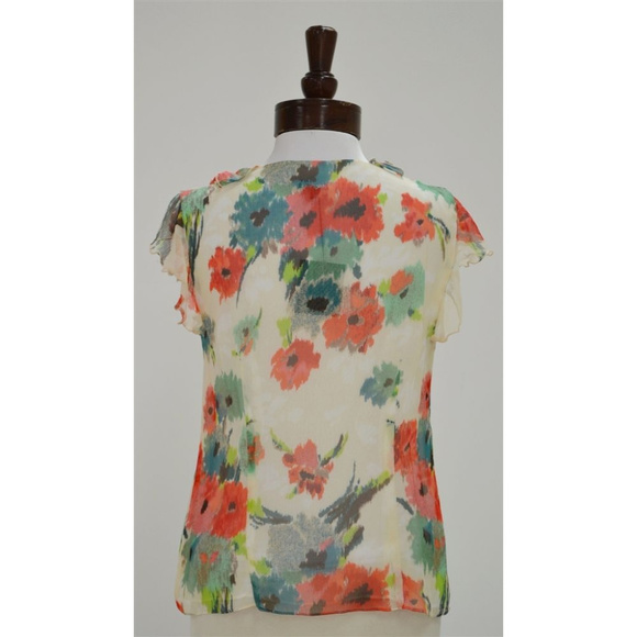 NEW Nanette Lepore Fluttering Top Silk Blouse NWOT - Picture 6 of 8